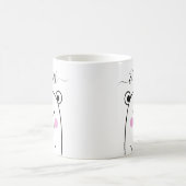 Mug Joli ours moderne noir et blanc (Centre)