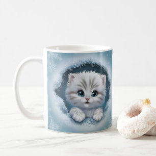 Mug Joli papier de chaton 3D - cadeau idéal pour l'Amo
