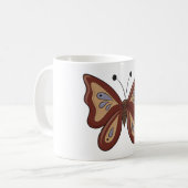 Mug Joli papillon marron (Devant gauche)