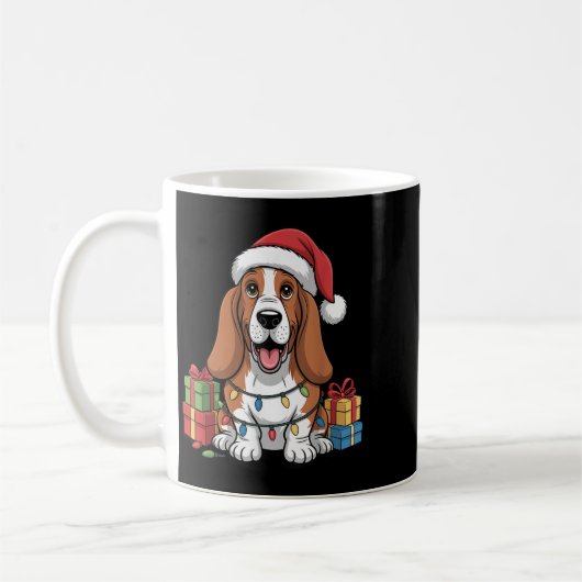 Mug Joli Pari Hound Noël Funny Bhole Amoureux des chie (Gauche)