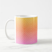 Mug Joli Pastel Hypnotique Diamant Moderne Pop Art (Gauche)