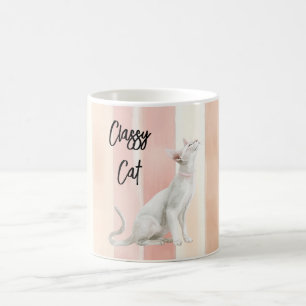 Mug Joli Peach Pink Crème raypes Chat