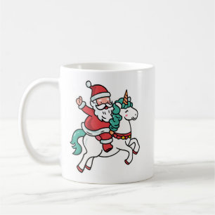 Mug Joli Père Noël chevauchant une licorne – Adorable