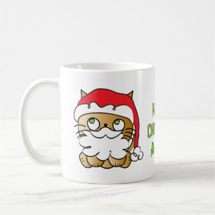 Mug Joli Père Noël de dessin animé de Noël chat person