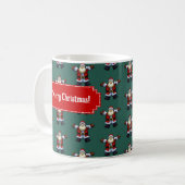 Mug Joli Père Noël Joyeux Noël ! Motif de Father Xmas (Devant gauche)