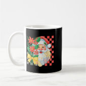Mug Joli Père Noël Patchwork Noël Fête Femmes (Gauche)