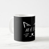 Mug joli petit chat avec visage miaou (Devant gauche)