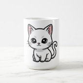 Mug Joli petit chat blanc (Centre)