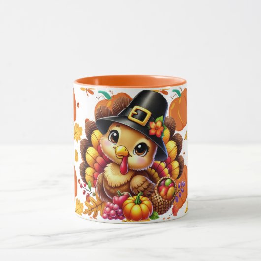 Mug joli petit dindon 3 (Centre)