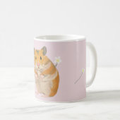 Mug Joli petit Hamster tenant une fleur (Devant droit)