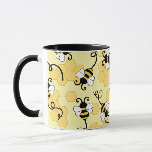Mug Joli petit motif abeilles (Gauche)