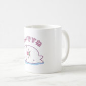 Mug Joli phoque blanc mangeant de la pastèque, il fait (Devant droit)