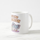 Mug Joli Pigeon Et Frites Sentant La Faim (Devant droit)