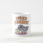 Mug Joli Pigeon Et Frites Sentant La Faim (Centre)