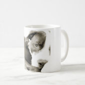Mug joli pitbull endormi paresseux (Devant droit)