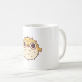 Mug Joli poisson-globe grincheux (Devant droit)