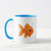 Mug Joli Poisson Rouge de Dessin Animé (Gauche)