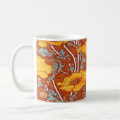 Mug Joli Poppy Orange Art Nouveau (Gauche)