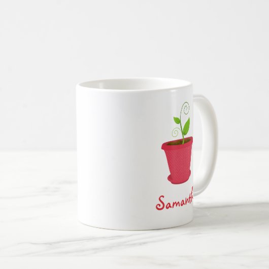 Mug Joli pot de fleurs (Devant droit)
