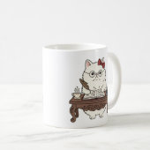 Mug Joli professeur intelligent écrivant une calligrap (Devant droit)