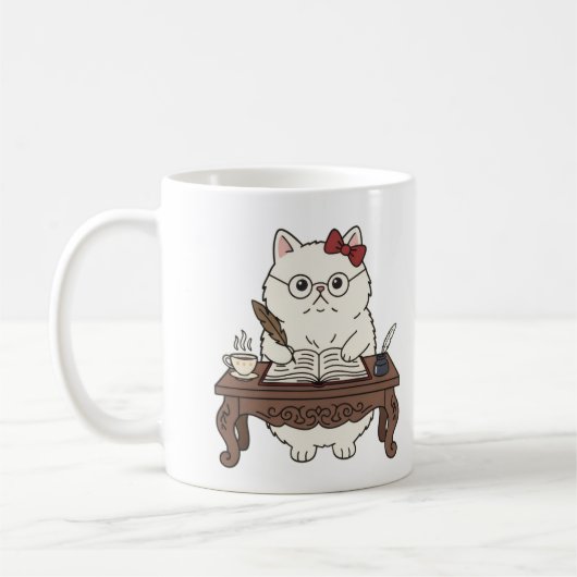 Mug Joli professeur intelligent écrivant une calligrap (Gauche)