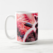 Mug Joli Raccoon En Forêt Rouge Par Stream 15 oz. (Gauche)