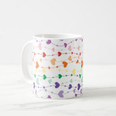 Mug Joli Rainbow Hearts Motif cuisine (Devant gauche)