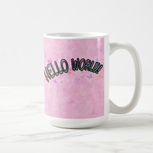 Mug Joli Rainbow Hello World (Droite)