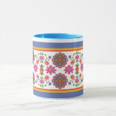 Mug Joli Rangoli Floral Frontières Ethnic Motif (Centre)