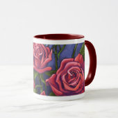 Mug Joli Red Roses Art (Devant droit)