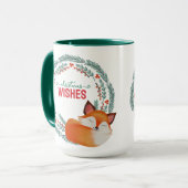 Mug Joli renard endormi Noël (Devant gauche)