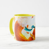 Mug Joli Renard Rouge dans la peinture de saison d'aut (Devant gauche)