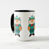 Mug Joli renard vert (Devant gauche)