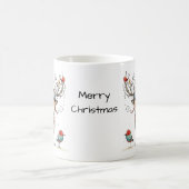 Mug Joli renne blanc Joyeux Noël (Centre)