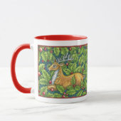 Mug Joli renne de Noël en forêt avec Holly (Gauche)