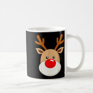 Mug Joli renne Rudolph nez rouge Noël bois de cerf 