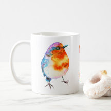 Joli Robin de Noël joyeux et lumineux