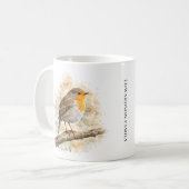 Mug Joli robinet monogrammé aquarelle (Devant gauche)