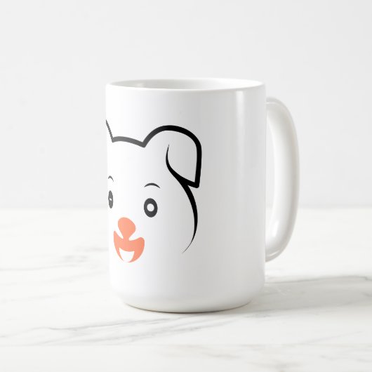 Mug Joli rose (Devant droit)