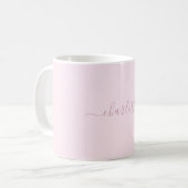Mug Joli rose et blanc doux (Devant gauche)