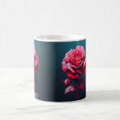 Mug Joli Rose Monogramme Rose Bouteille de café  (Centre)