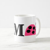 Mug Joli Rose rose Ladybug Personnalisé (Devant droit)