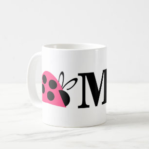 Mug Joli Rose rose Ladybug Personnalisé