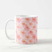 Mug Joli Roses d'aquarelle rose (Gauche)