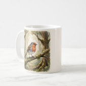 Mug Joli rouge-gorge dans une vieille forêt (Devant gauche)