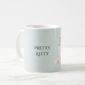 Mug Joli Ruban Bleu de Pretty Kitty (Devant gauche)