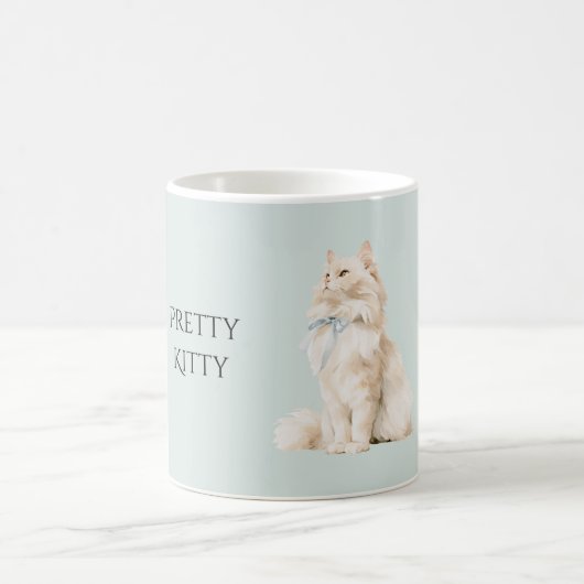 Mug Joli Ruban Bleu de Pretty Kitty (Centre)