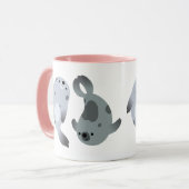 Mug Joli Seals de harpe de dessin animé (Devant gauche)