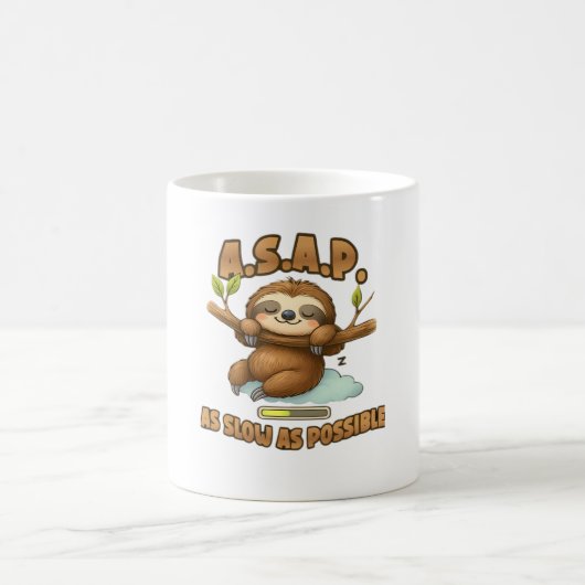 Mug Joli Sloth ASAP - Aussi Lent Que Possible T-Sh Cla (Centre)