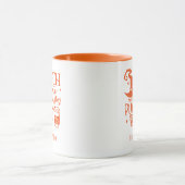 Mug Joli sorcier Halloween Citrouille Personnalisé (Centre)